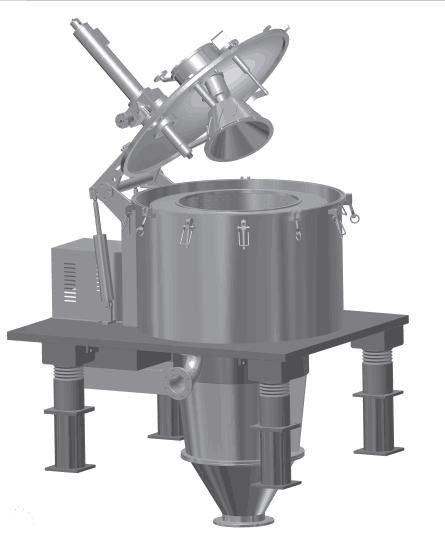 Ppbl Plate Bag Lifting Top Discharge Centrifuge For Filtering Vanillin Crystal