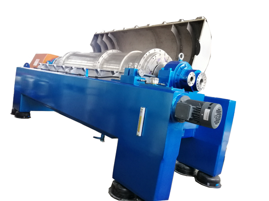 Machine de centrifugeuse à décanter verticale à commande PLC en acier inoxydable à grande vitesse avec moteur