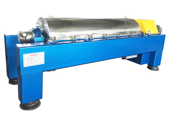 2 horizontaux mettent la centrifugeuse en phase de décanteur pour l'asséchage d'hypochlorite de calcium