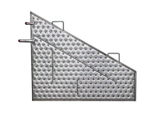 Plaque d'oreiller gonflé simple industriel en acier inoxydable de petite taille pour le refroidissement par immersion