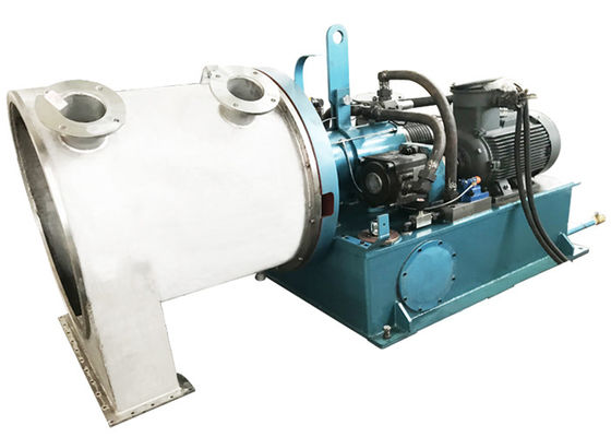 La centrifugeuse hydraulique à deux étages de sel de poussoir a adapté l'opération aux besoins du client de contrôle de PLC