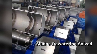 Déshydratation des boues par centrifugeuse décanteuse